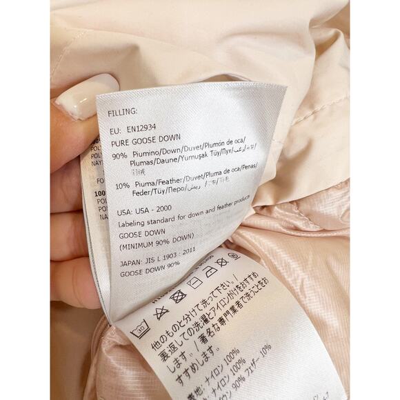 NWT Moncler Elias Oversized Long Parka Jacket Down Filled Light Pink Sz 3/US L - Picture 13 of 15